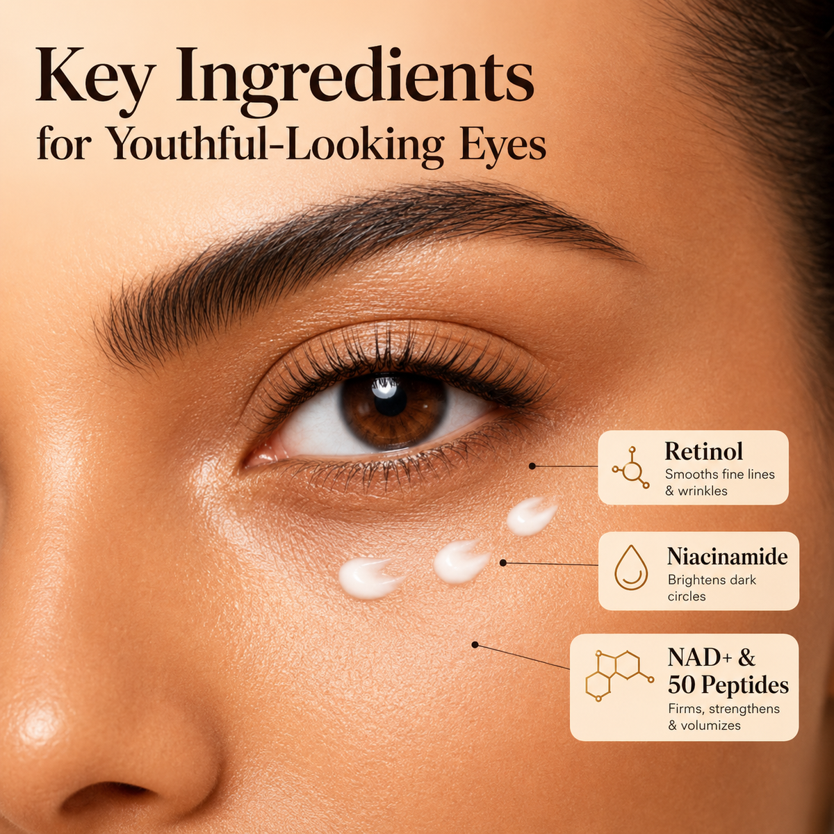 Numbuzin No.9 NAD+ Retinol Volumetox Eye Cream