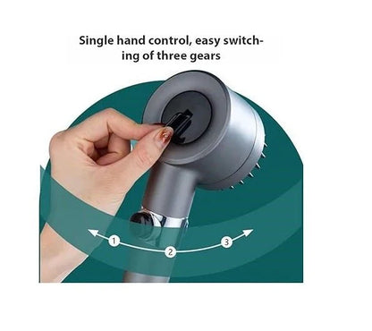 3 Modes Shower Head High Pressure Water Saving Handheld Shower
