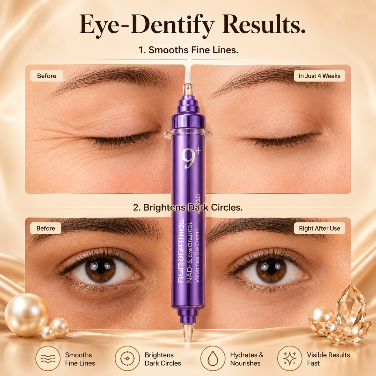 Numbuzin No.9 NAD+ Retinol Volumetox Eye Cream