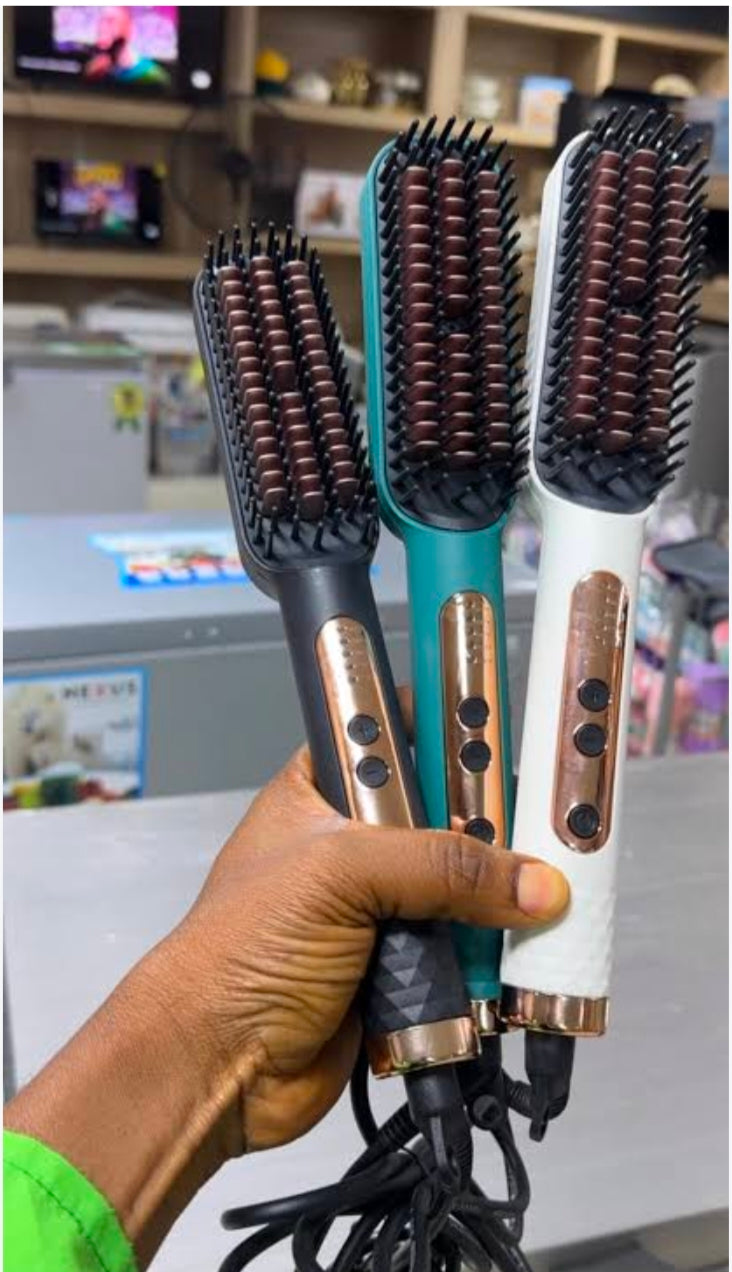 RAF Hair Straightener Brush – Fast Heating Hair Styling Comb