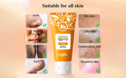 ✨ Dull & Dark Skin? Orange Brightening Gel removes dead skin and gives instant glow 🍊