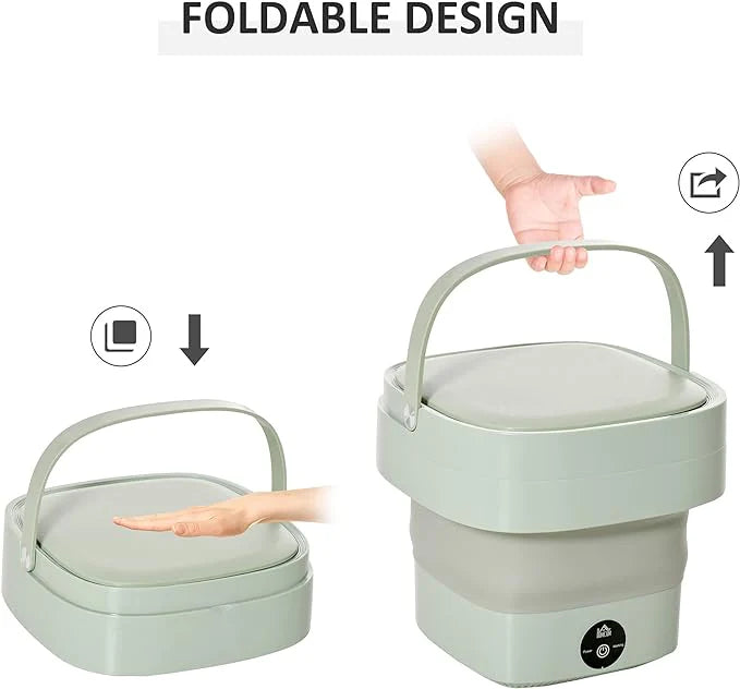 Foldable Mini Laundry Machine Portable Washing Machine for Travel & Home