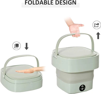 Foldable Mini Laundry Machine Portable Washing Machine for Travel & Home