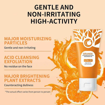 ✨ Dull & Dark Skin? Orange Brightening Gel removes dead skin and gives instant glow 🍊