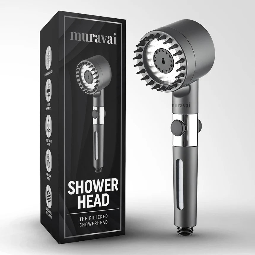 3 Modes Shower Head High Pressure Water Saving Handheld Shower