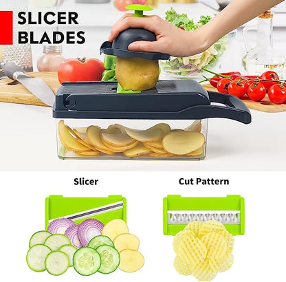 Vegetable Cutter Chopper and Slicer | Multi-Function Kitchen Food Chopper